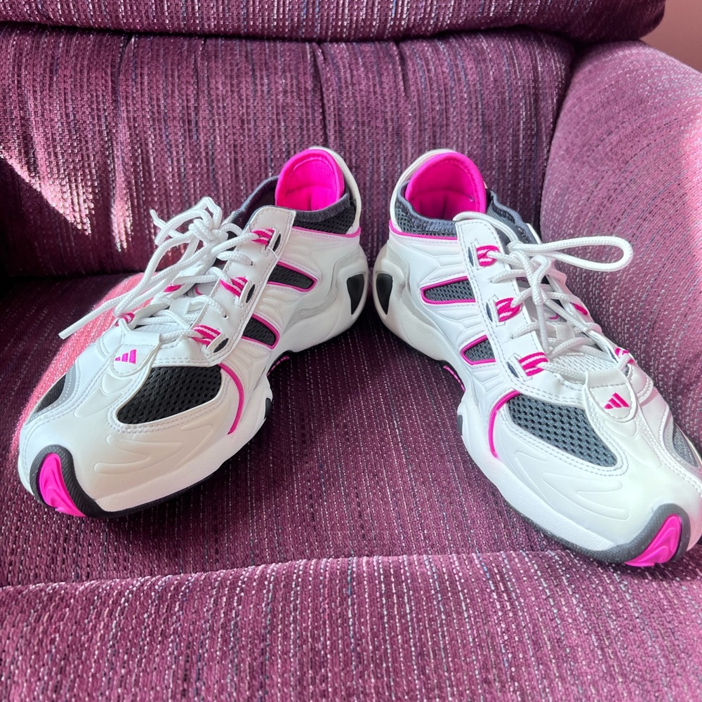 Adidas FYW S-95 Crystal White Shock Pink (size 8)